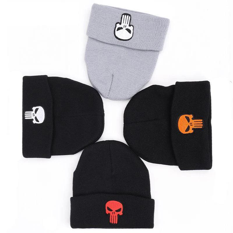 Beanies Hat Unisex Hat Keep warm Skull pattern Set head cap Winter hat Casual Beanies Hip-hop Knitted Winter Hat Ski Beanie Hat