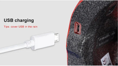 ROCKBROS Bicycle Helmets Ultralight Cycling Helmet Mountain Road Bike Helmet With Glowing Headlight Warning Light Safety Cap