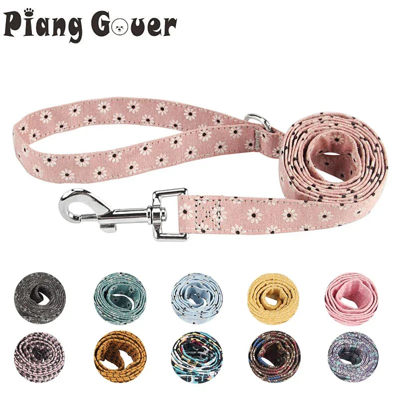 Dog Leash Fashion Flower Pet Leashes Medium Large Puppy Leashes Lead Rope For Cat Big Small Pet Harness