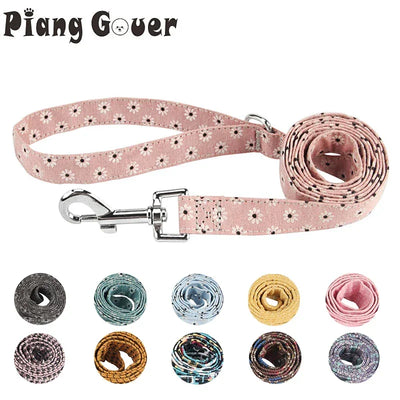 Dog Leash Fashion Flower Pet Leashes Medium Large Puppy Leashes Lead Rope For Cat Big Small Pet Harness