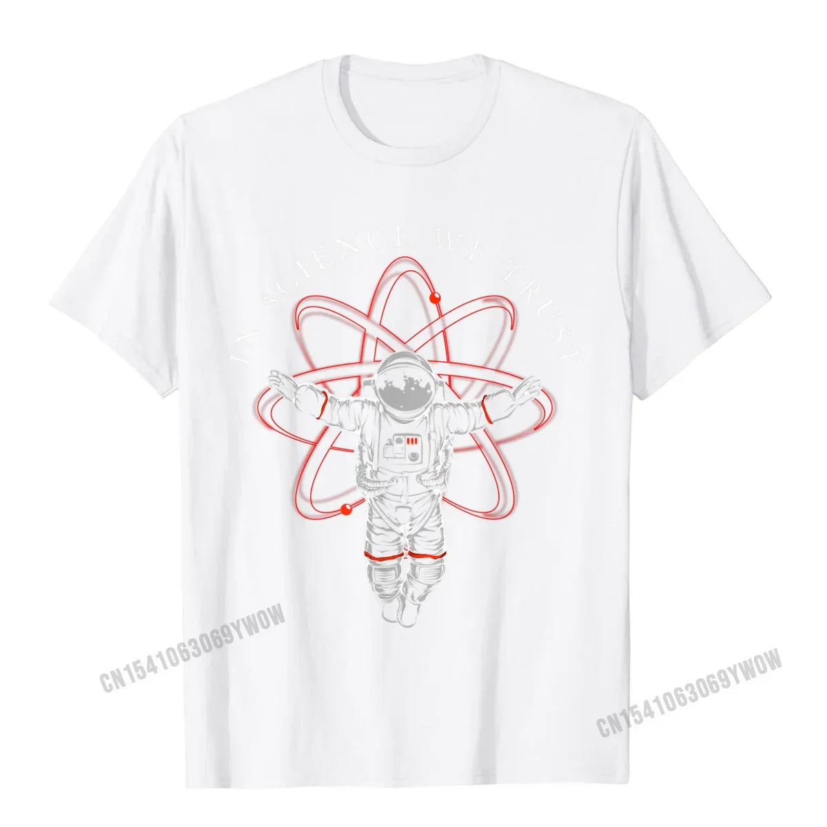 Atheist Shirt In Science We Trust Astronaut Humanist T-Shirt Camisas Men Cotton Tees Hip Hop New Design Casual Tshirts