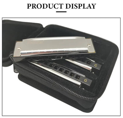 EASTTOP T10-3-3 set of 3 of Diatonic Harmonica 10 Hole 20 Tone Blues Diatonic Harmonica for Adults Beginners Professionals
