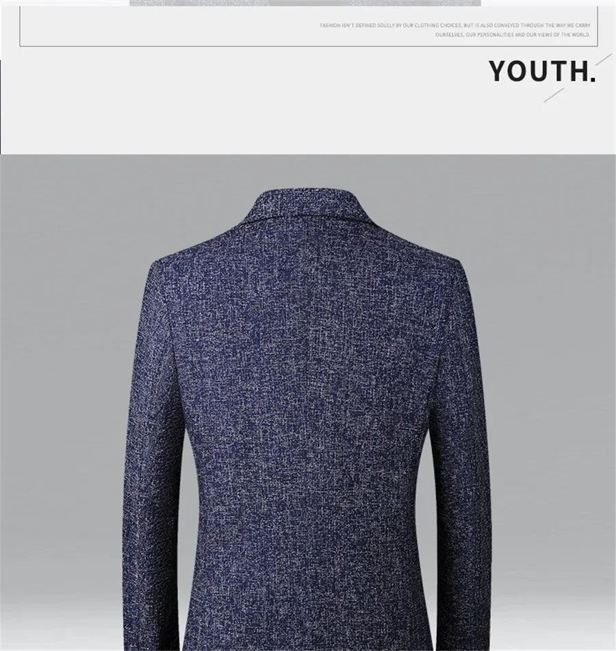 FGKKS 2023 Spring Autumn Blazers Men Fashion Slim Casual Business Handsome Suits Brand Men's Blazers Tops