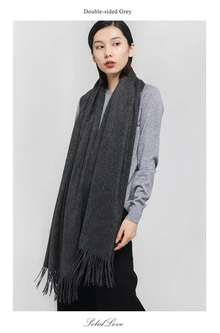 Soft cashmere big scarf for women shawl 200*70 cm real pashmina