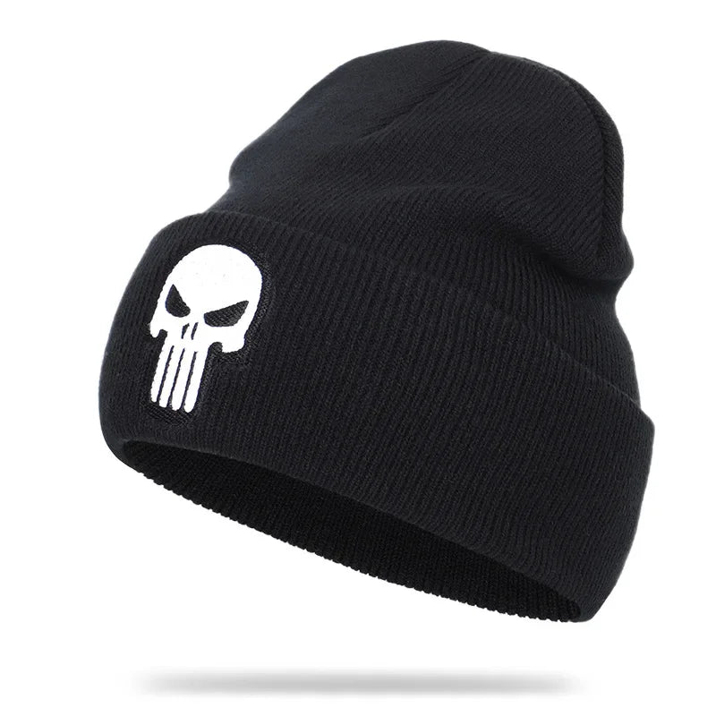 Beanies Hat Unisex Hat Keep warm Skull pattern Set head cap Winter hat Casual Beanies Hip-hop Knitted Winter Hat Ski Beanie Hat
