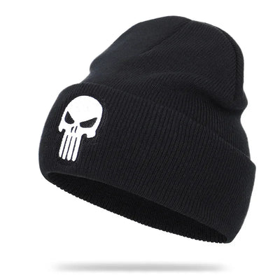 Beanies Hat Unisex Hat Keep warm Skull pattern Set head cap Winter hat Casual Beanies Hip-hop Knitted Winter Hat Ski Beanie Hat