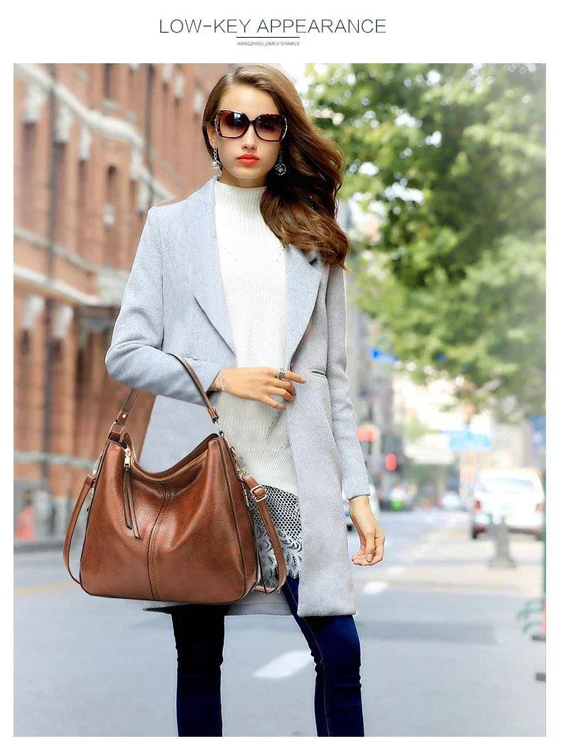 Luxury handbags women bags designer faux leather for hobos europe crossbody bag ladies vintage large tote
