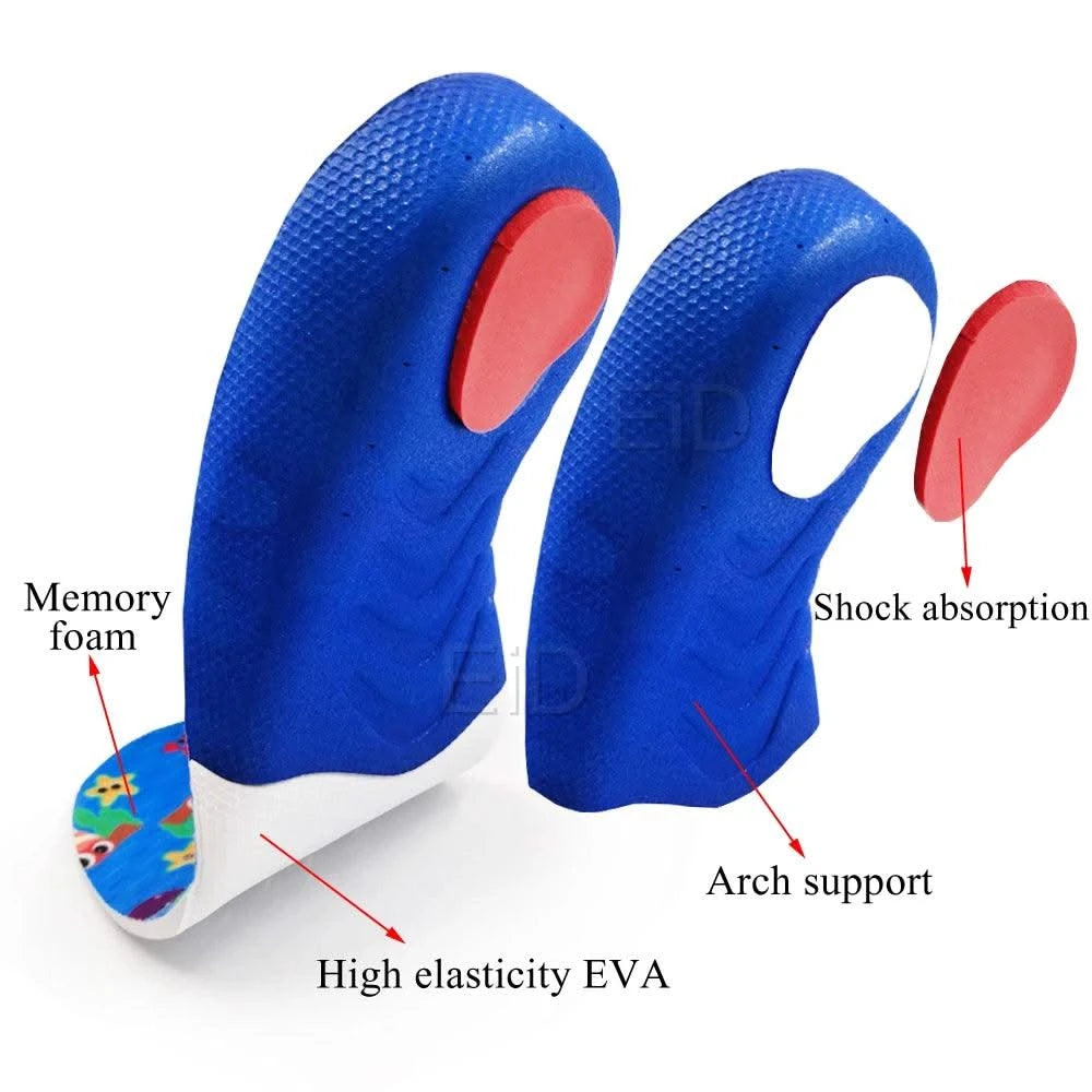 Kids Children 3D Orthopedic Insoles Arch Support insole for OX-Legs Flat Foot insoles Orthotic Pads Correction Health shoes pad