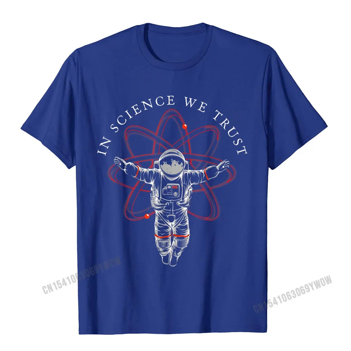 Atheist Shirt In Science We Trust Astronaut Humanist T-Shirt Camisas Men Cotton Tees Hip Hop New Design Casual Tshirts