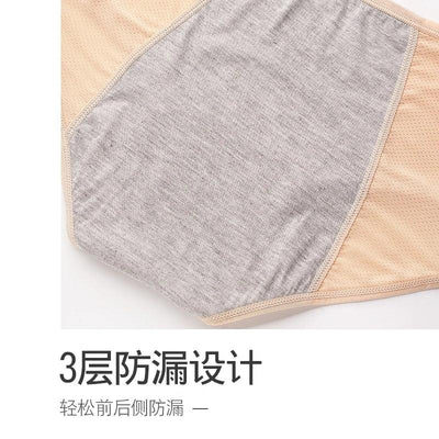 Menstrual Panties Women UnderwearPlus SizeLeak-proof ElasticHigh-waist  Physiological Mesh  Female Lingerie BikiniBriefs
