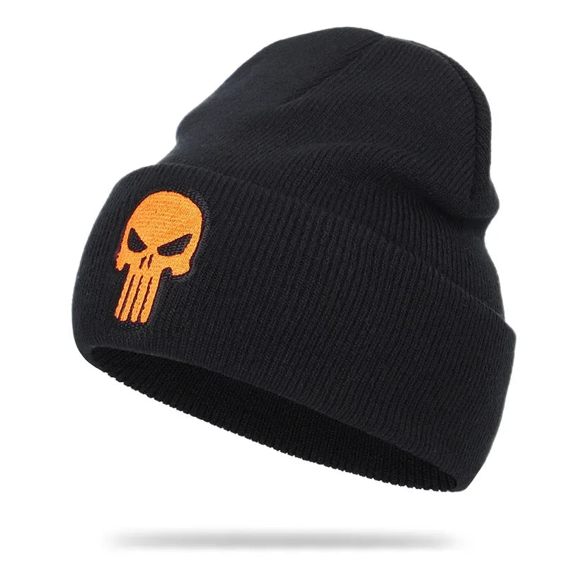 Beanies Hat Unisex Hat Keep warm Skull pattern Set head cap Winter hat Casual Beanies Hip-hop Knitted Winter Hat Ski Beanie Hat