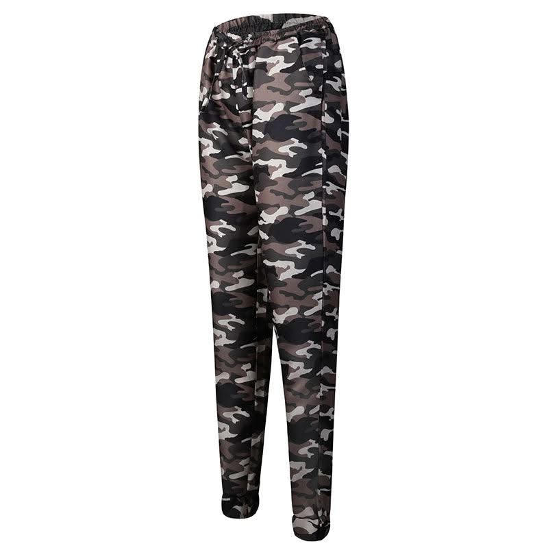 New Women Camo Cargo High Waist Hip Hop Trousers Pants Military Army Combat Camouflage Long Pants Hot Capris Plus Size S-2XL New