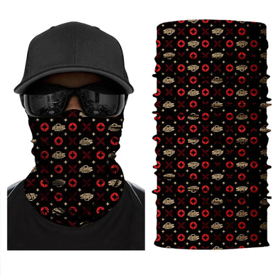 Customized Tube Scarf Seamless Bandana Masks Headband Cycling Caps Neck Gaiter Outdoors Neck Warmer Motorcycle Face Shield 50PCS