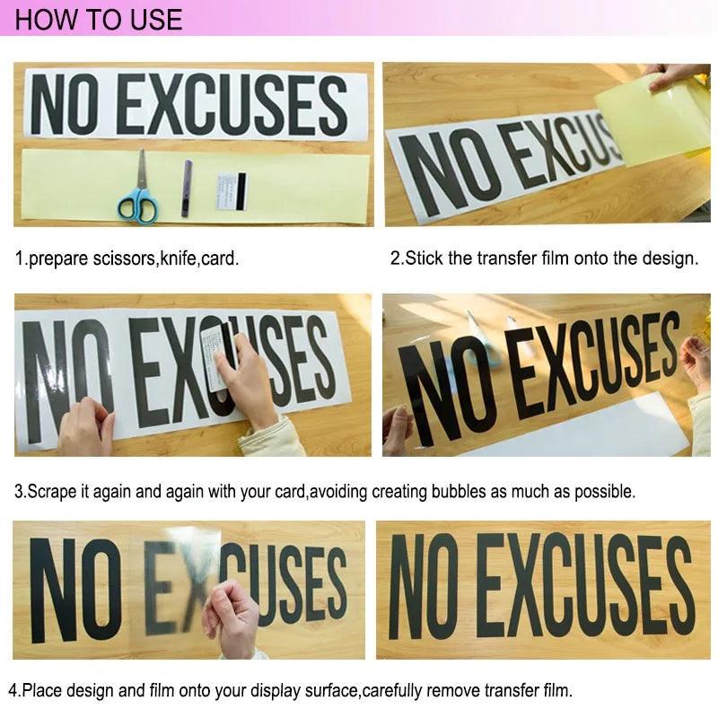 Gym decor ideas home be stronger than your excuses exercise train workout quotes gift home office decor 2320