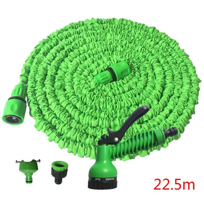 25FT-200FT Garden Hose Expandable Flexible Water Hose Plastic Hoses Car Wash Water Gun Garden Sprayer Watering Irrigation Tools