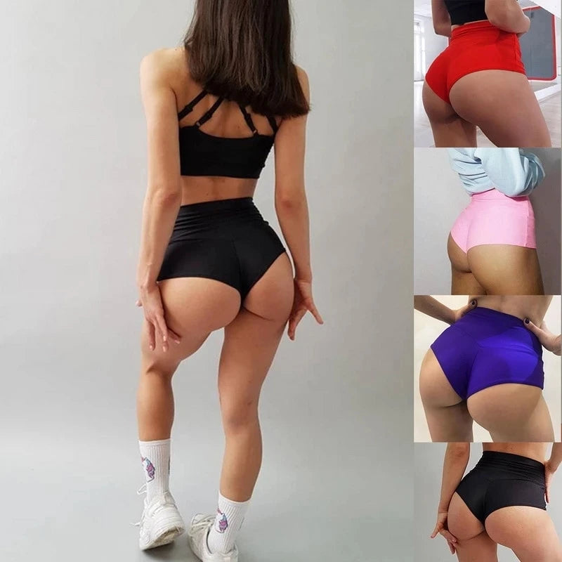 2024 Summer Workout Fitness Shorts Seamless Biker Shorts Women High Waist Female Clothing Push Up Short Elasticity Breathable
