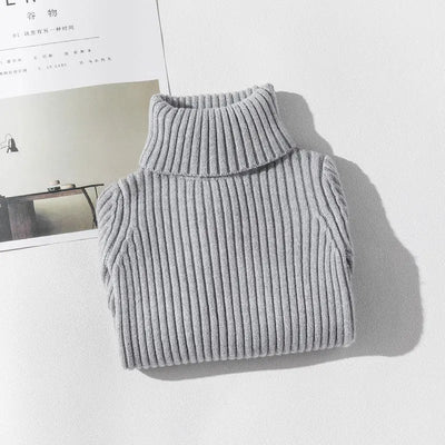 Girls Sweaters Turtleneck Solid Color Knitting Sweater Autumn Children Clothing White Pullover Kids Tops 2t 3t 4t 8 12 13 Years