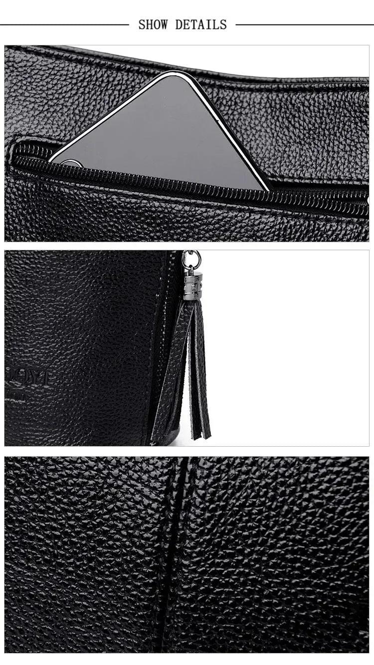Hand crossbody bags for women 2024 new luxury designer handbag leather tassel shoulder purses and handbags tote bag