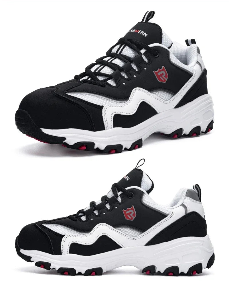 LARNMERN Men's Safety Shoes Steel Toe Work Shoe Anti-puncture Anti-smashing Construction Comfortable Lightweight Breathable Shoe