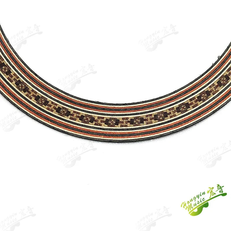 Ukulele Small Four-string Guitar Sound Hole Circle Rosewood Maple Abalone Color Shell Mosaic Caliber Pattern Ukulele Accessories