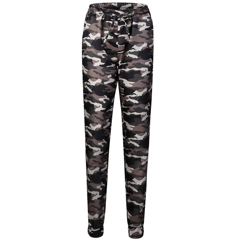 New Women Camo Cargo High Waist Hip Hop Trousers Pants Military Army Combat Camouflage Long Pants Hot Capris Plus Size S-2XL New