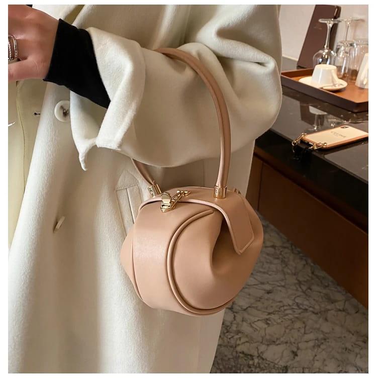 Bowling spherical women’s handbag luxury brand designer hobos bag fashion mini round shoulder bags pu leather female