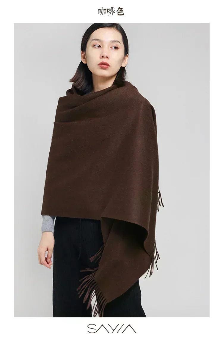 Soft cashmere big scarf for women shawl 200*70 cm real pashmina