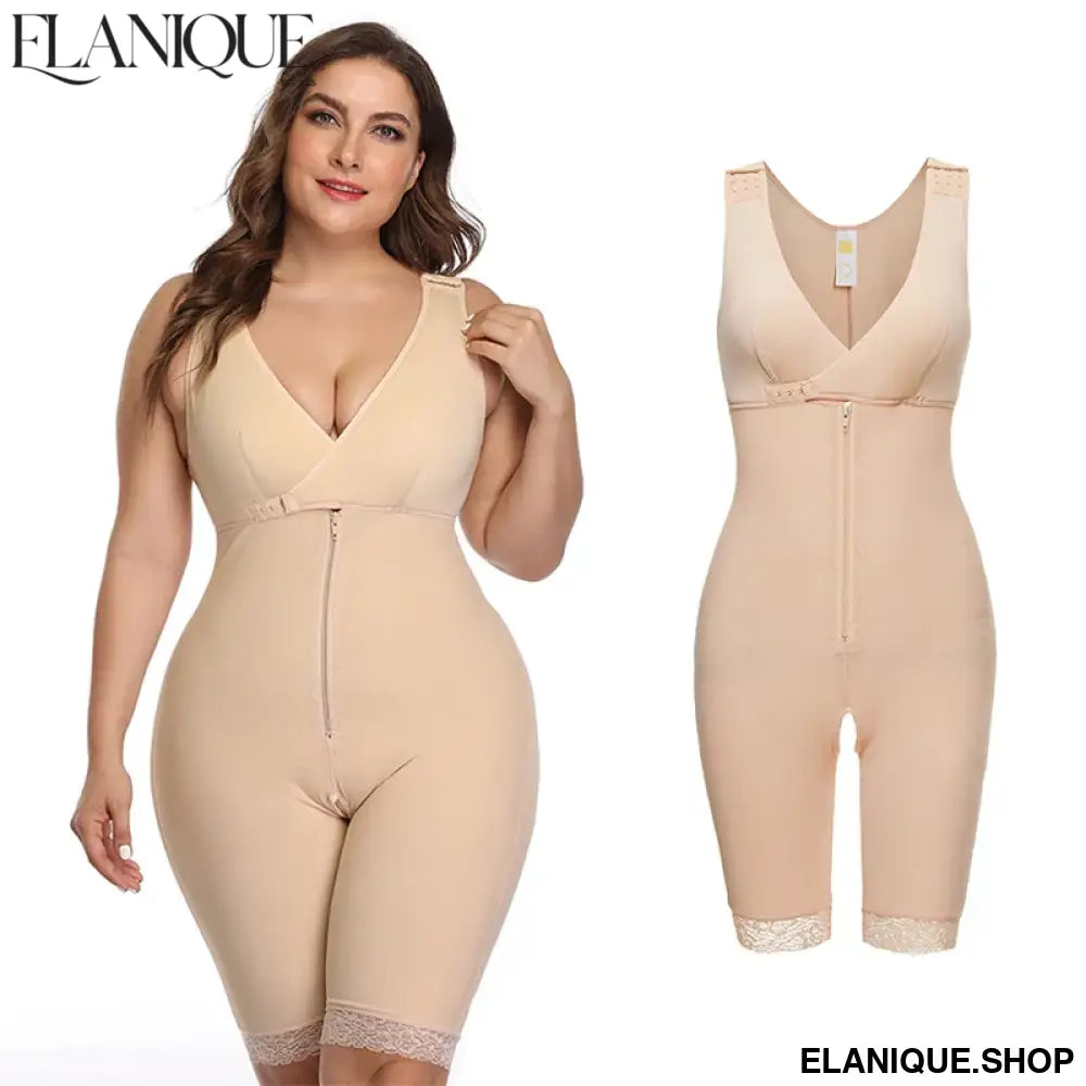 LILVIGOR Plus-Size Full Body Shaper – Postpartum Waist Trainer Corset with Butt Lifter, Sizes S–6XL