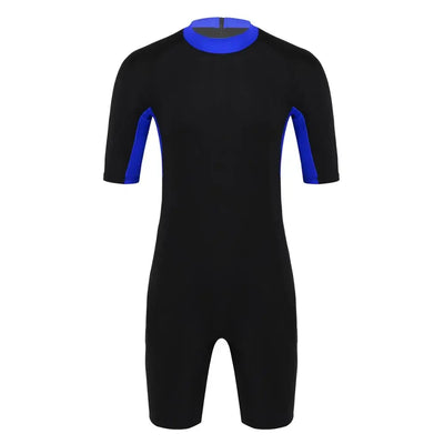 Swimwear Mens Leotard Swimsuit Shorty Wetsuit Diving Swimming Snorkeling Surfing Scuba Swim Bodysuit Jumpsuit Warm Swimwear