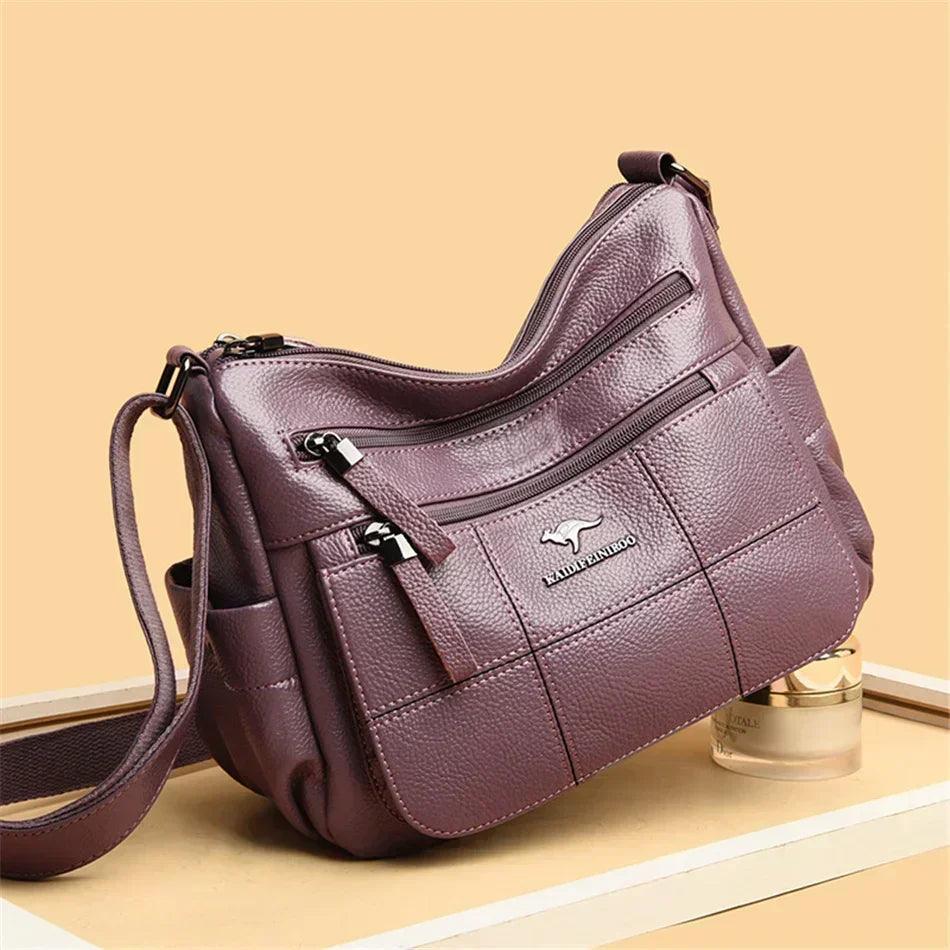 Genuine brand leather sac luxury handbags purse women bags designer shoulder crossbody messenger female 2021 waterproof