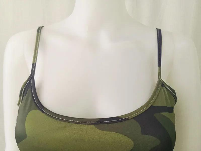 Dress Women Summer Dresses Floral Camouflage Printed Sling Sexy Package Hip Printing Sling Dresses Casual Vestidos ZCBKqz13