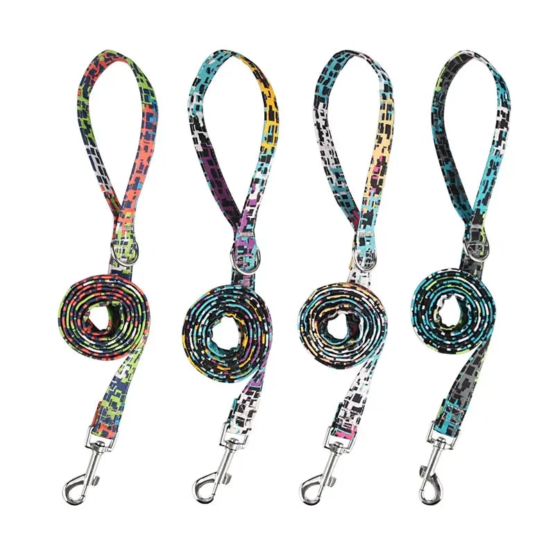 Dog Leash Fashion Flower Pet Leashes Medium Large Puppy Leashes Lead Rope For Cat Big Small Pet Harness
