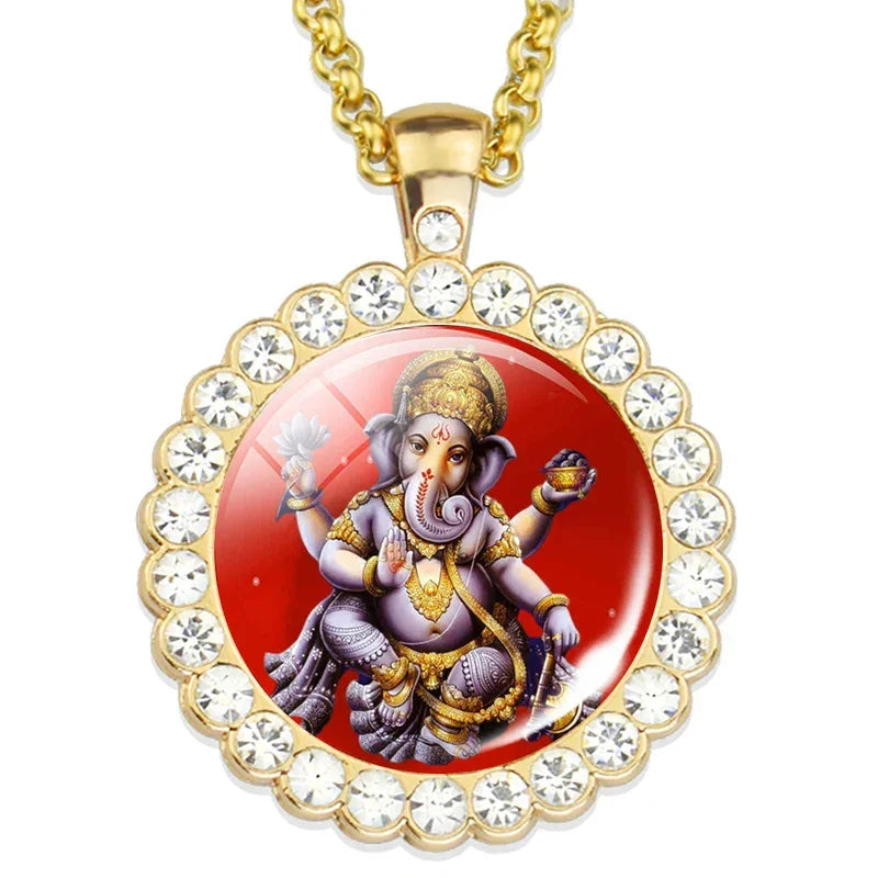 Lord Shiva Necklaces Shiva Nataraja Buddhist Jewelry Hinduism Lakshmi Pendant Amulet Necklace