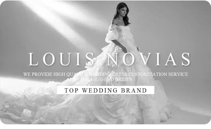 Luxury wedding exquisite satin bridal gown