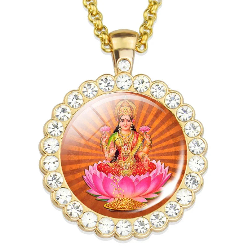 Lord Shiva Necklaces Shiva Nataraja Buddhist Jewelry Hinduism Lakshmi Pendant Amulet Necklace