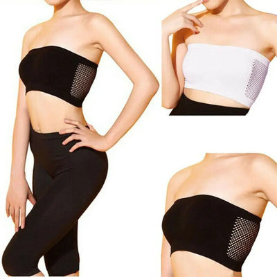 Women Invisible Bra Strapless Mesh