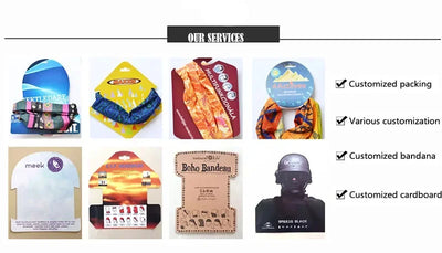 Customized Tube Scarf Seamless Bandana Masks Headband Cycling Caps Neck Gaiter Outdoors Neck Warmer Motorcycle Face Shield 50PCS