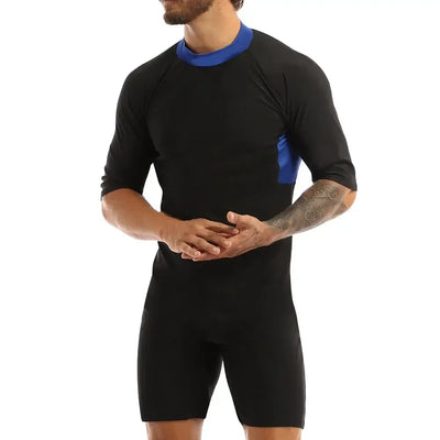 Swimwear Mens Leotard Swimsuit Shorty Wetsuit Diving Swimming Snorkeling Surfing Scuba Swim Bodysuit Jumpsuit Warm Swimwear