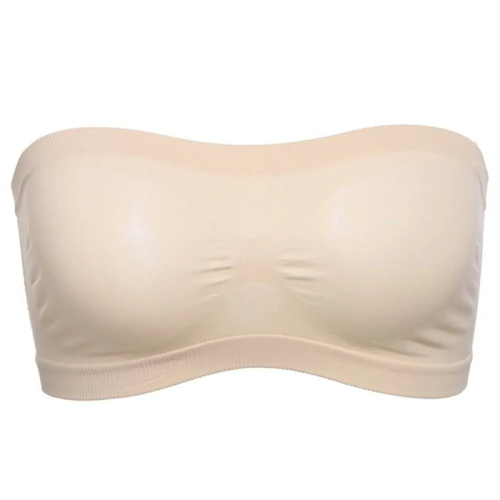Women Invisible Bra Strapless Mesh