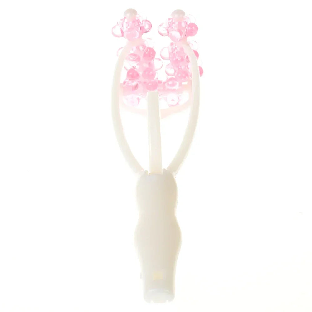 2 In 1 Face Lift Massage Roller Flower Shape Facial Massager Anti Wrinkle Face Slimmer Shaper Relaxation Skin Care Beauty Tool