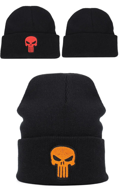 Beanies Hat Unisex Hat Keep warm Skull pattern Set head cap Winter hat Casual Beanies Hip-hop Knitted Winter Hat Ski Beanie Hat