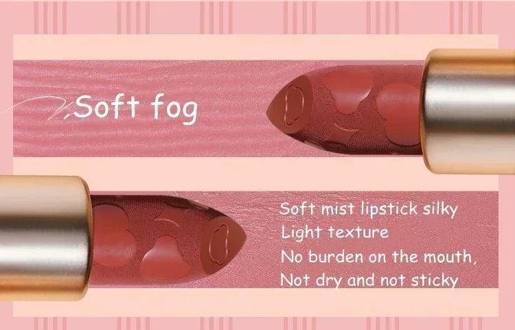 Flower knows love bear series matte moisturizing silky smooth natural lipstick makeup