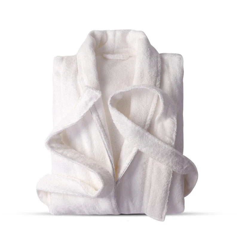 100% Cotton Toweling Terry Robe Lovers Soft Bath Robe Men And Women