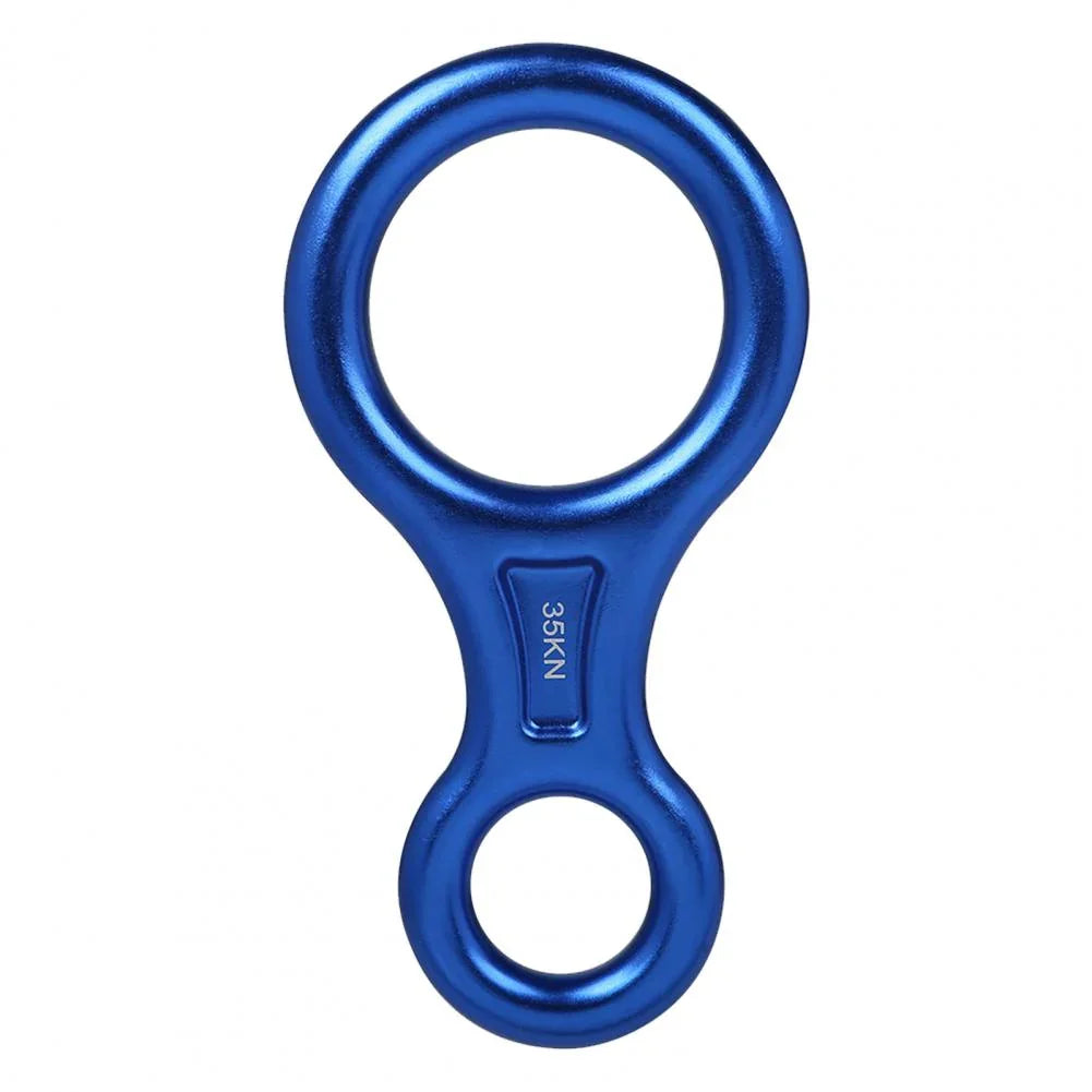 35KN Carabiner High Strength Wear-resistant Compact 8-shape 35KN Descender for Mountaineering