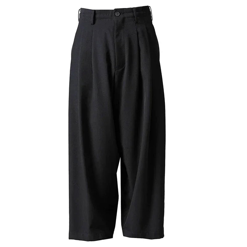 Men's Wide-Leg Pants Spring And Autumn New Yamamoto Style Fashion Trend Youth Leisure Loose Large Size Pants