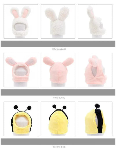 Animal Decorate Pet Cat Hat Multi Sizes Designer Soft Cotton Dogs Accessories Head Wear Adjustable Lovely Winter Kitten Caps