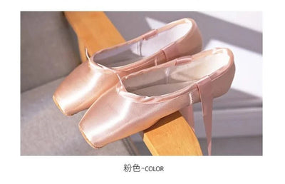 Women Ballet Dance Shoes Child and Adult Ballet Pointe Shoes Professional with Ribbons Shoes Woman Zapatos Mujer Sneakers Girls