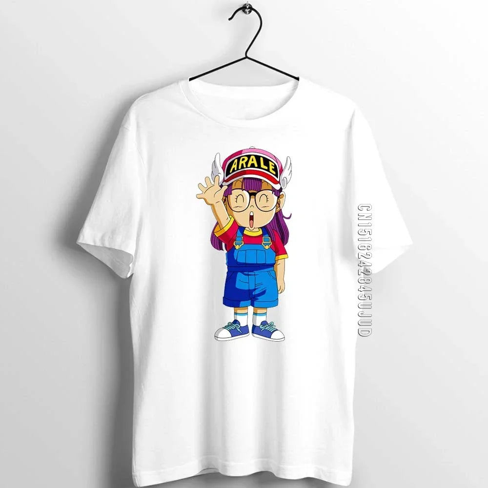 Men's T Shirt Arale Designer Anime Artwork Print Girl's Male Cotton Graphic T-shirts Adult Summer Clothes