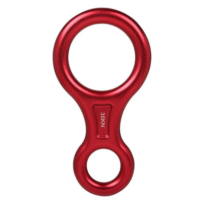 35KN Carabiner High Strength Wear-resistant Compact 8-shape 35KN Descender for Mountaineering