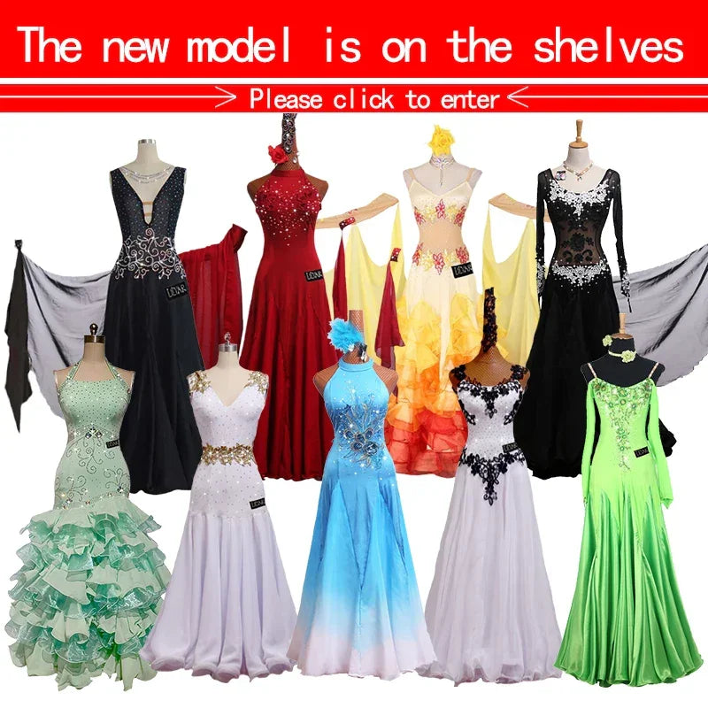 Latin Dance Performance Dress New Women's Customized Big Red Waist Fringe Dance Dress